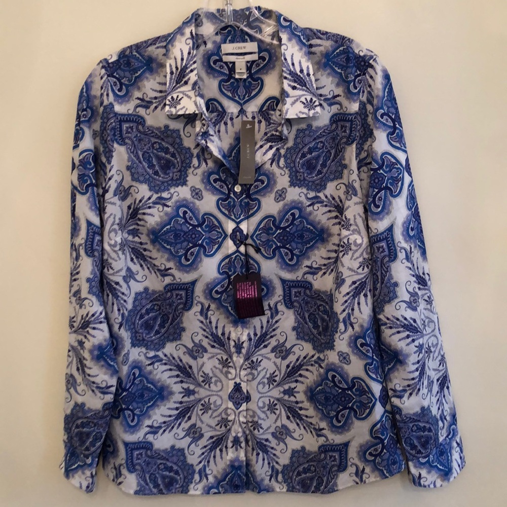 J. Crew Printed Button down Shirt